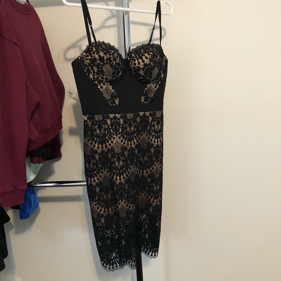 Bebe Lace Cocktail Dress - Picture 2 of 5